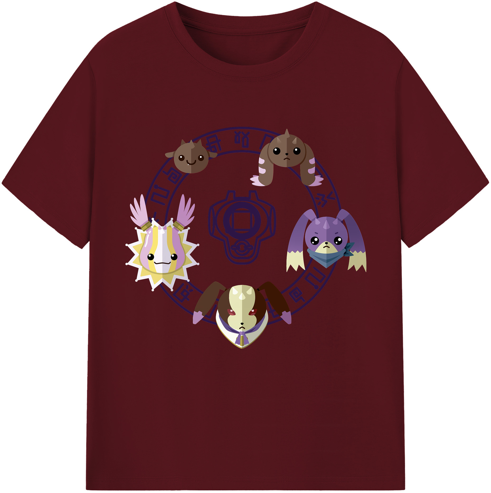 （画像用） Digimon デジタルモンスター/デジモン 綿100％半袖Tシャツ（フロントプリント）